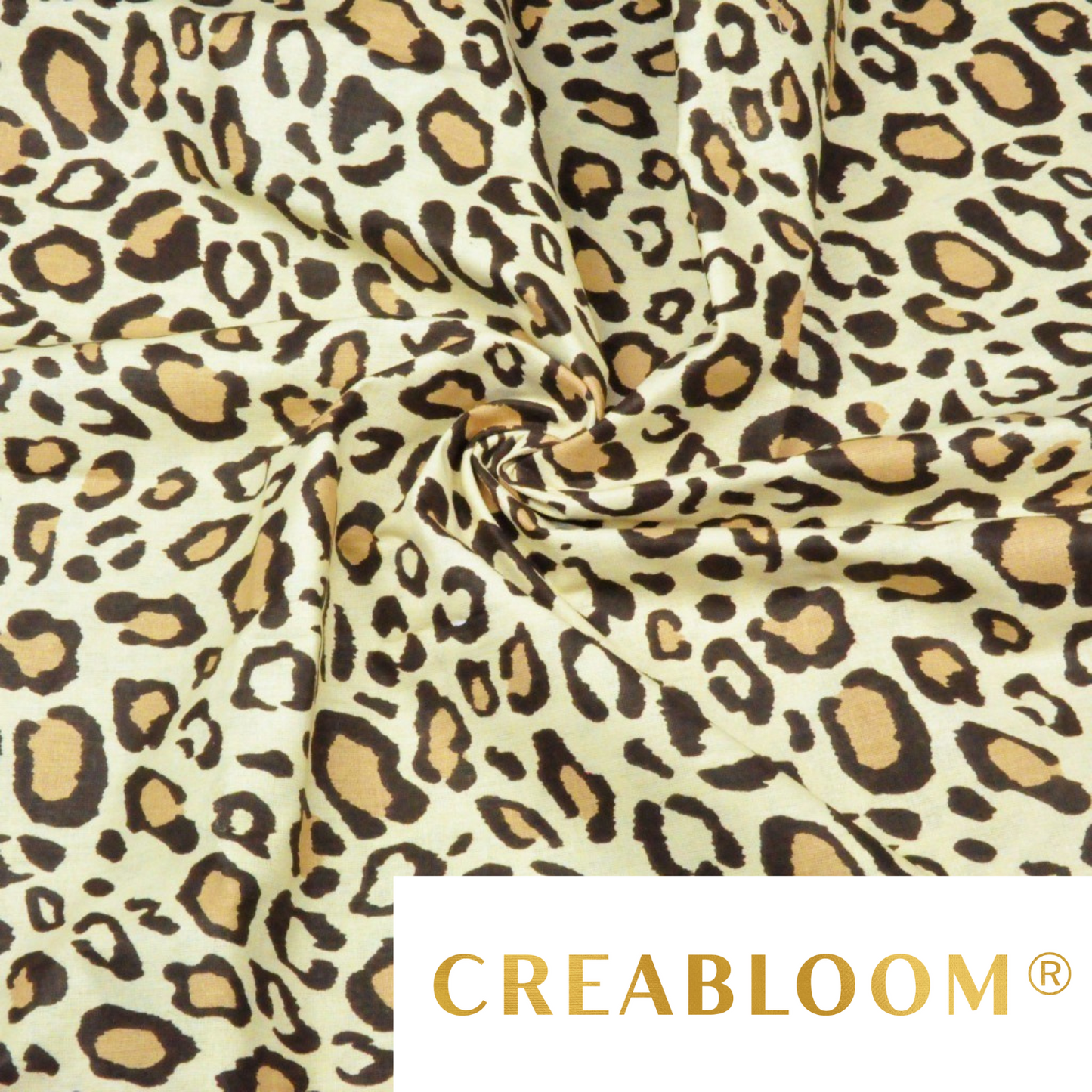 Tissu Coton Motif Leopard