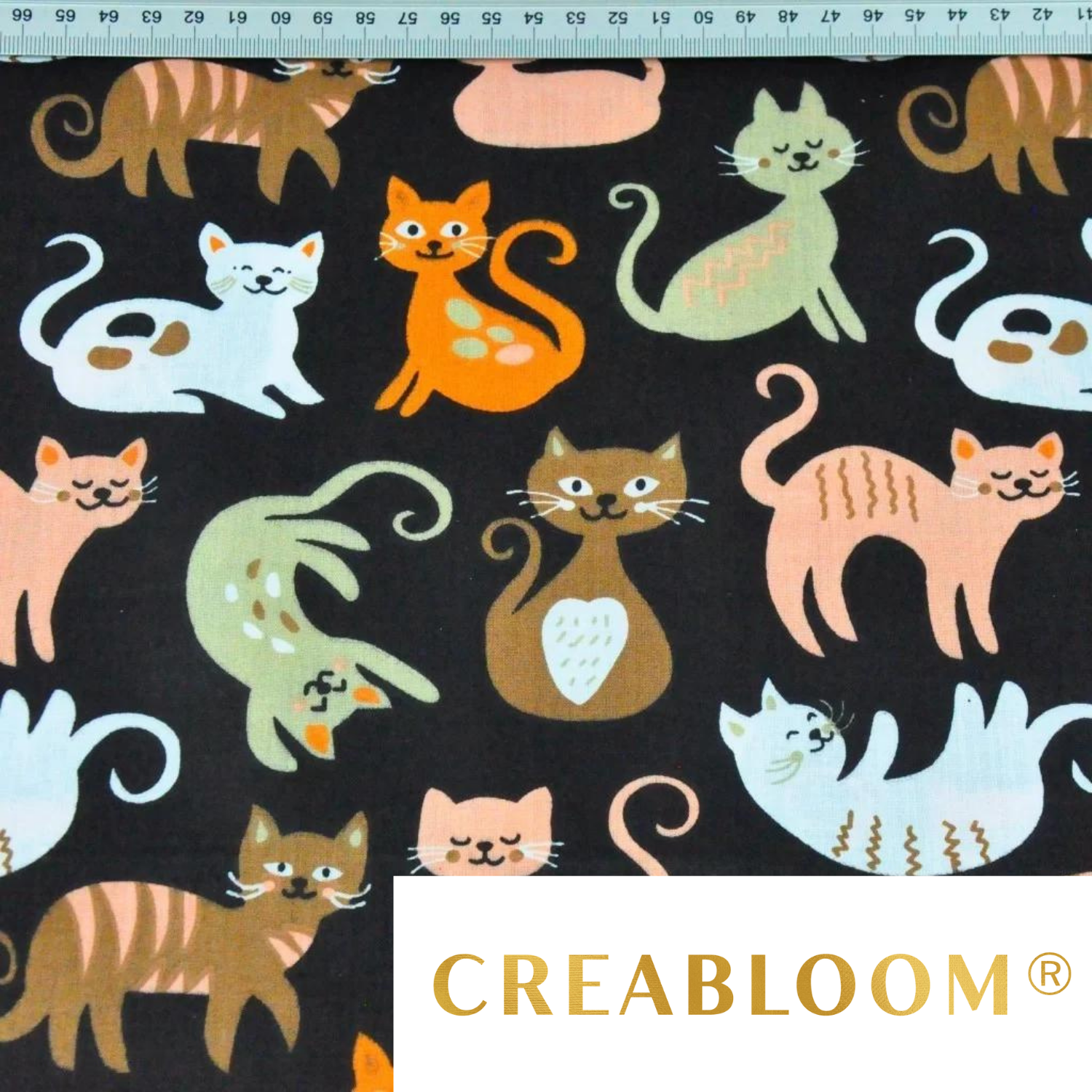 Tissu Coton Motif Chats