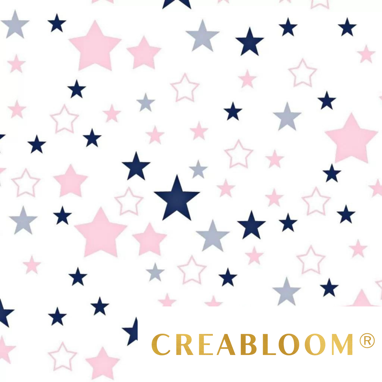 Tissu Coton Motif Étoiles