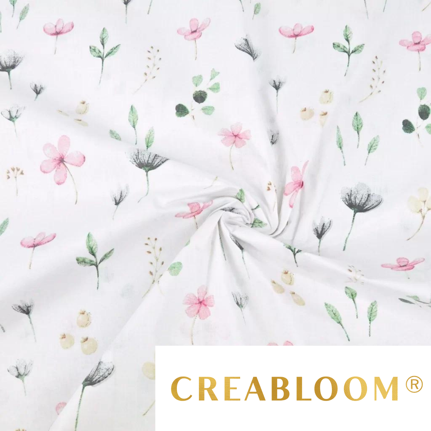 Tissu Coton Motif Fleurs
