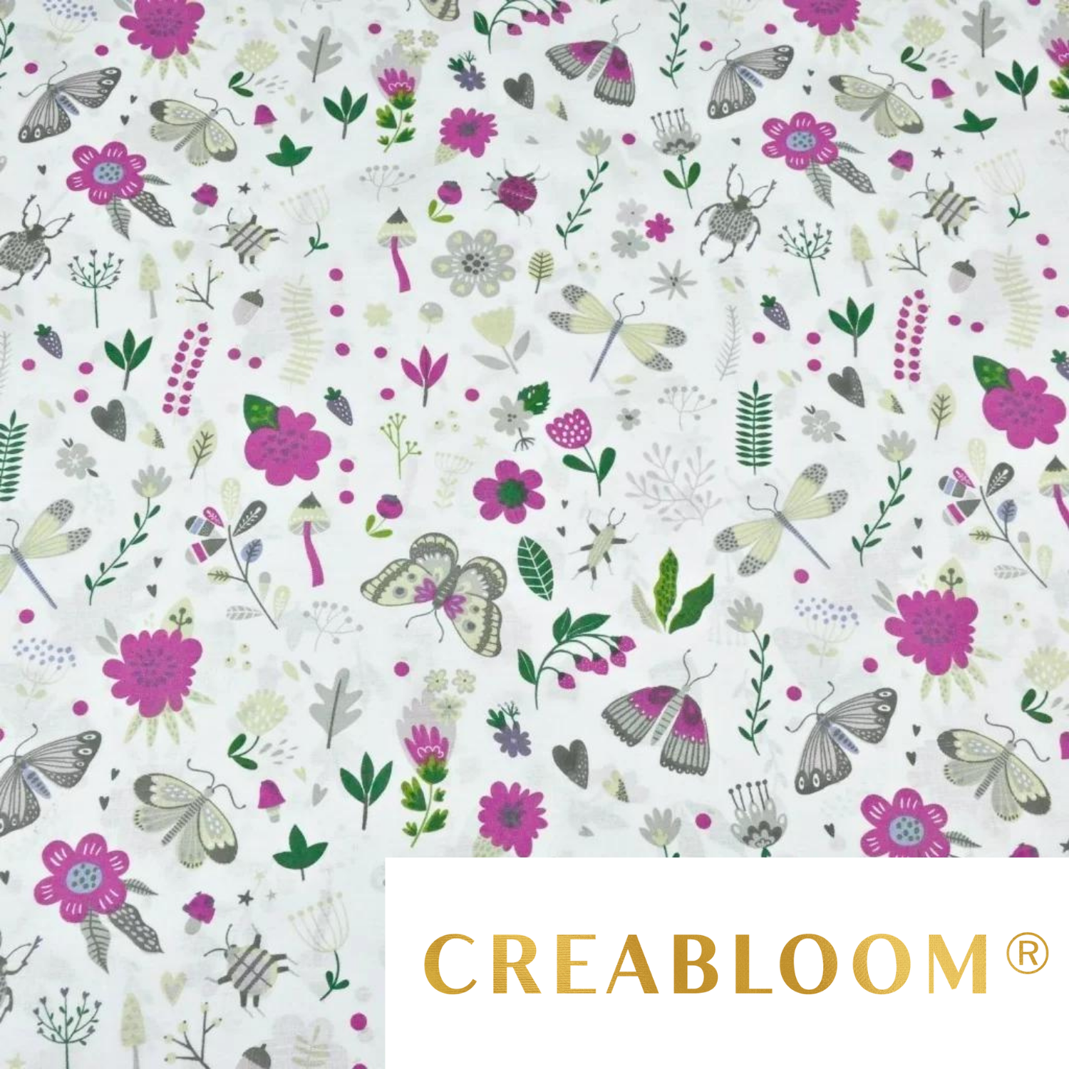 Tissu Coton Motif Fleurs