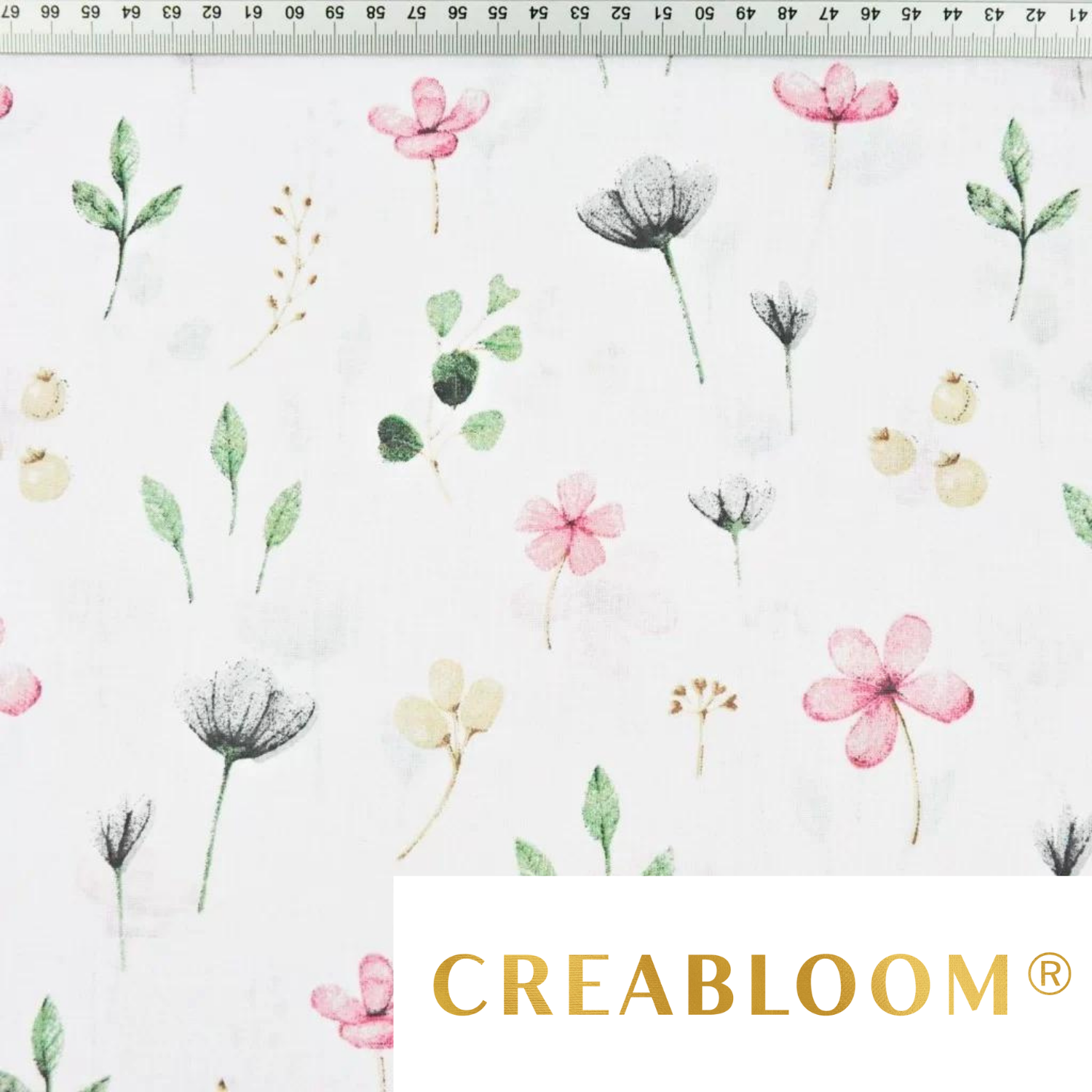 Tissu Coton Motif Fleurs