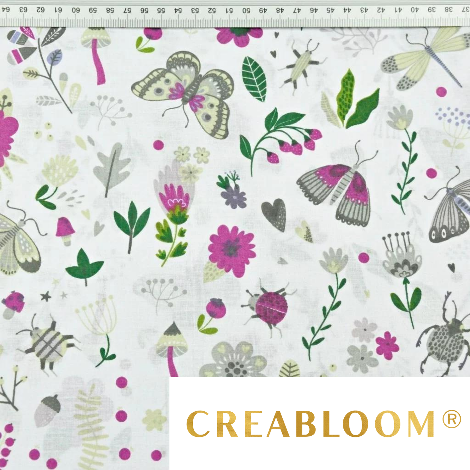 Tissu Coton Motif Fleurs