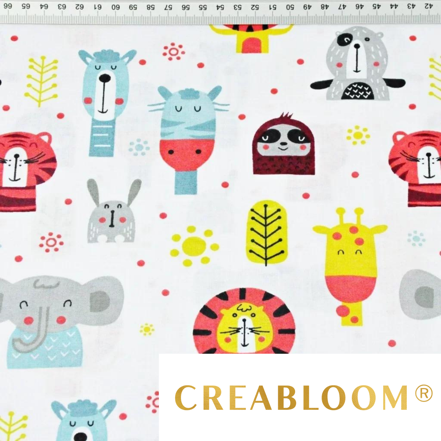 Tissu Coton Motif Animaux