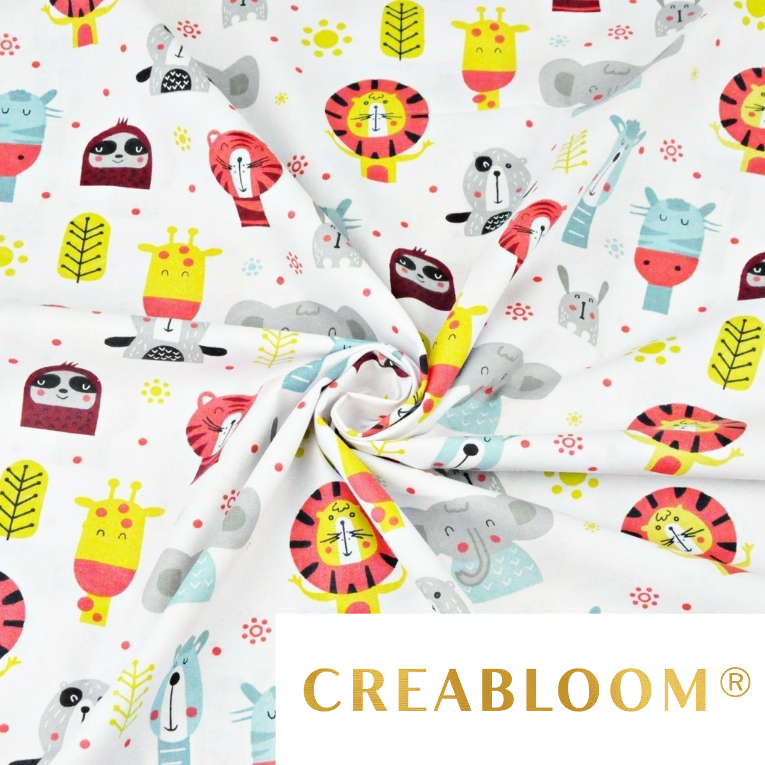 Tissu Coton Motif Animaux