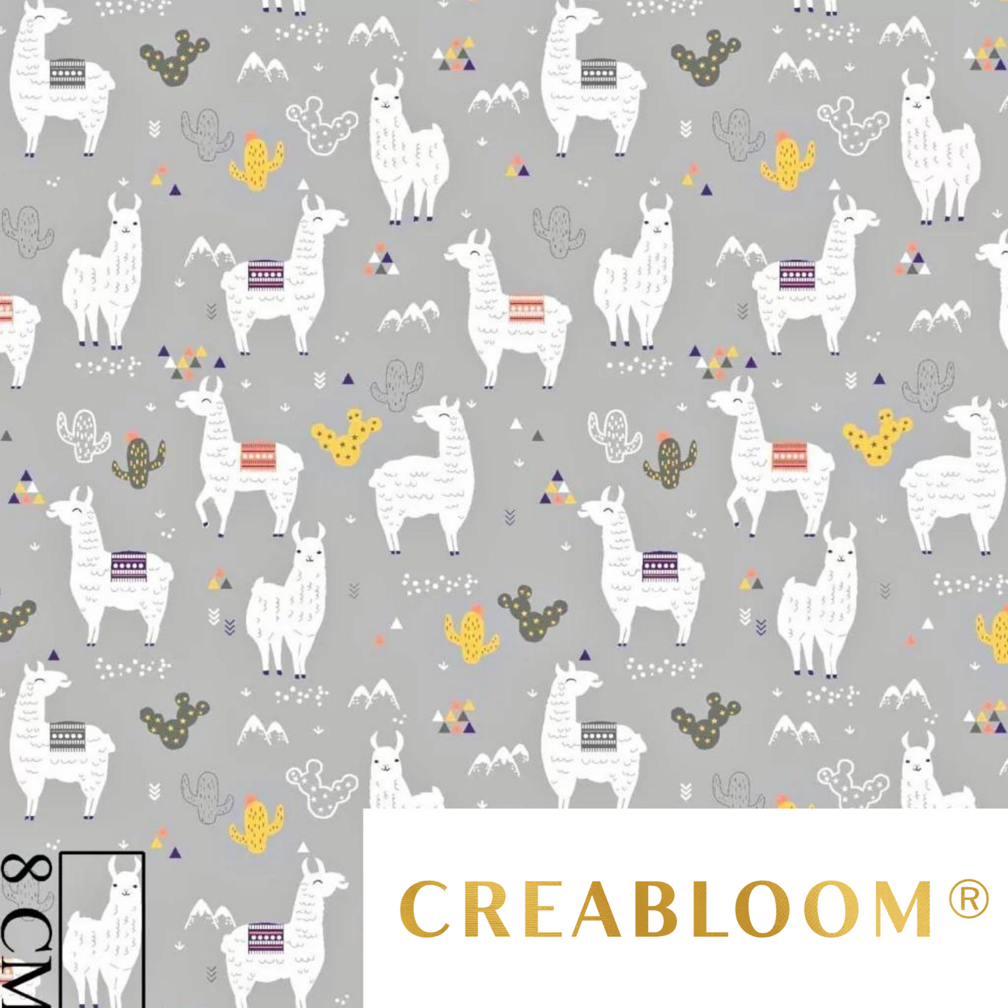Tissu Coton Motif Alpagas