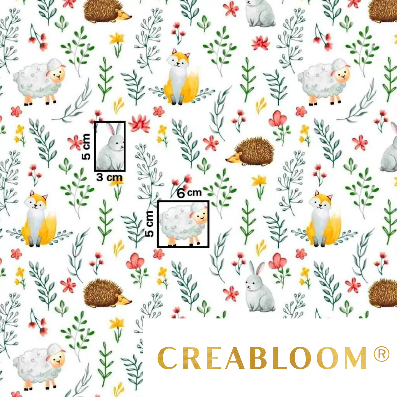 Tissu Coton Motif Animaux