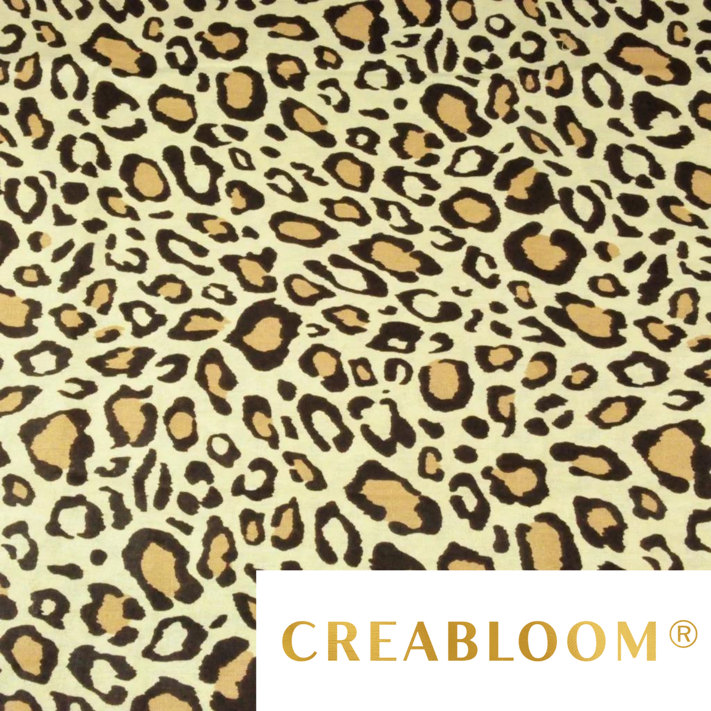 Tissu Coton Motif Leopard