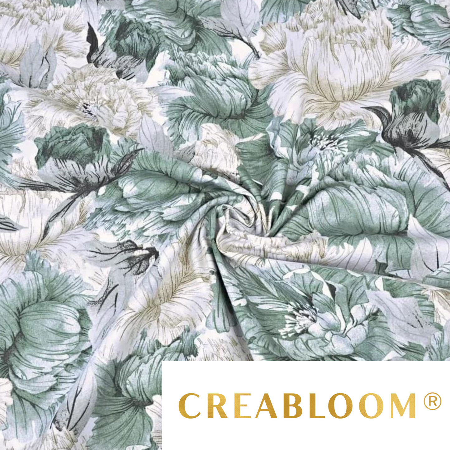 Tissu Coton Motif Fleurs