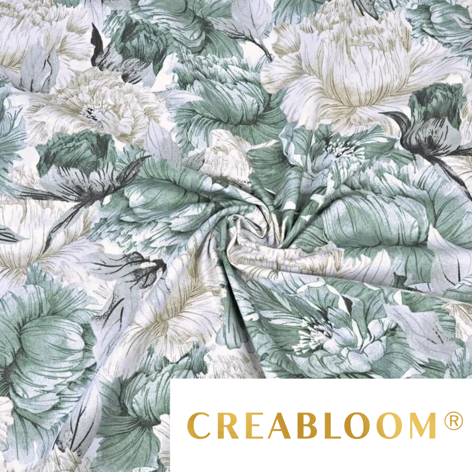 Tissu Coton Motif Fleurs