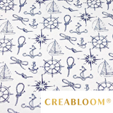 Tissu Coton Motif Navigateur