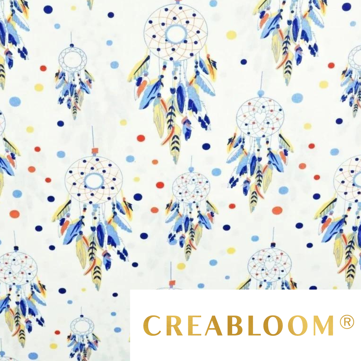 Tissu Coton Motif Attrape Rêves