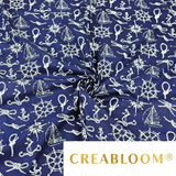 Tissu Coton Motif Navigateur