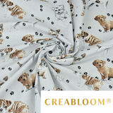 Tissu Coton Motif Chiens