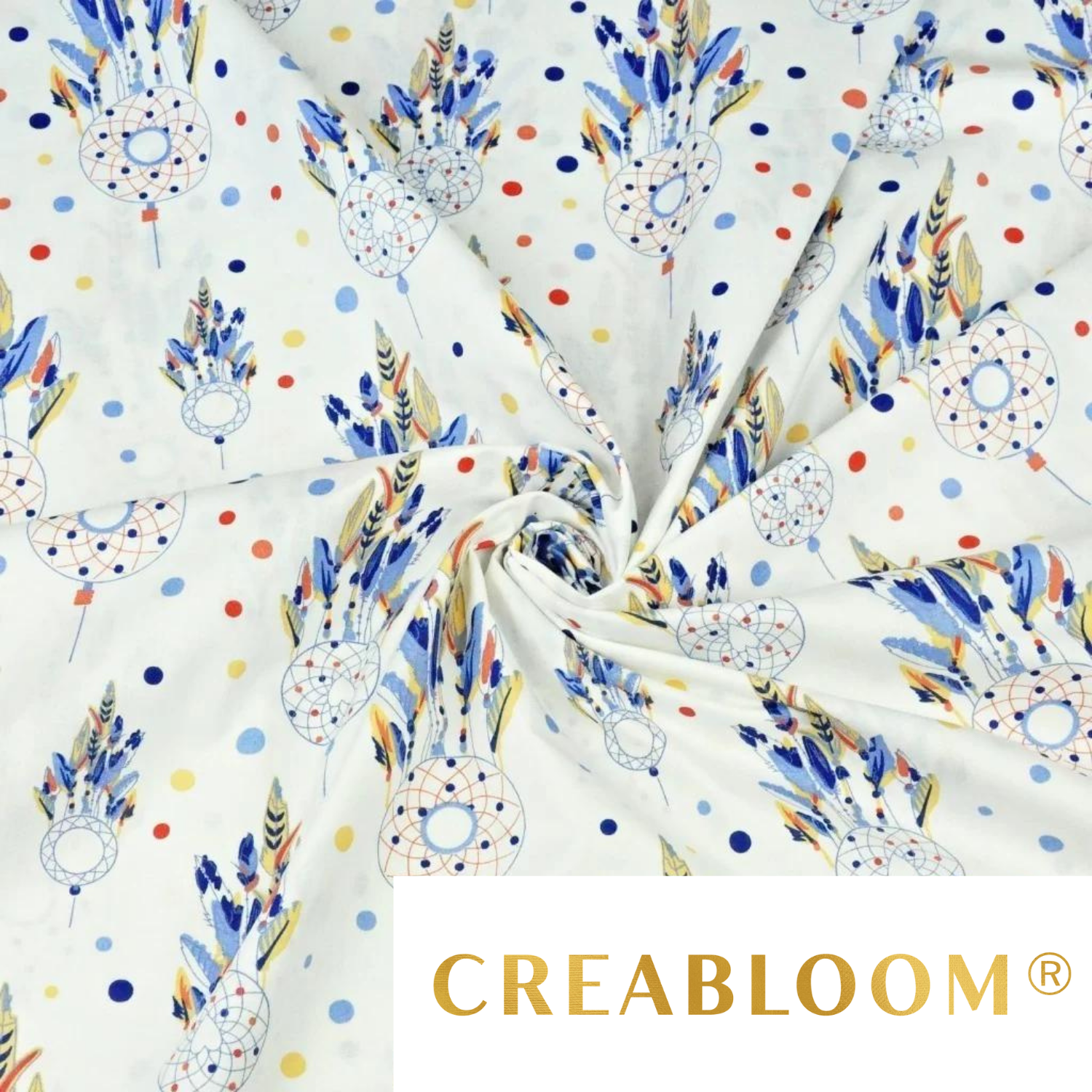 Tissu Coton Motif Attrape Rêves