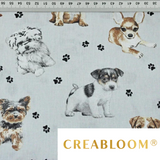 Tissu Coton Motif Chiens