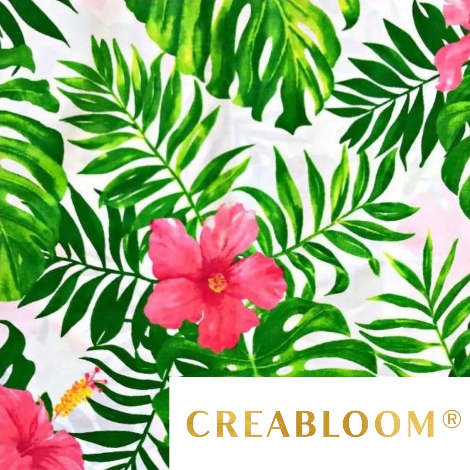 Tissu Coton Motif Fleurs Et Plantes