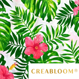 Tissu Coton Motif Fleurs Et Plantes