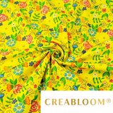 Tissu Coton Motif Fleurs