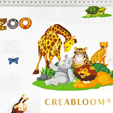 Tissu Coton Motif Zoo