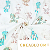 Tissu Coton Motif Robots