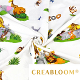 Tissu Coton Motif Zoo