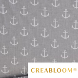 Tissu Coton Motif Ancre Bateau