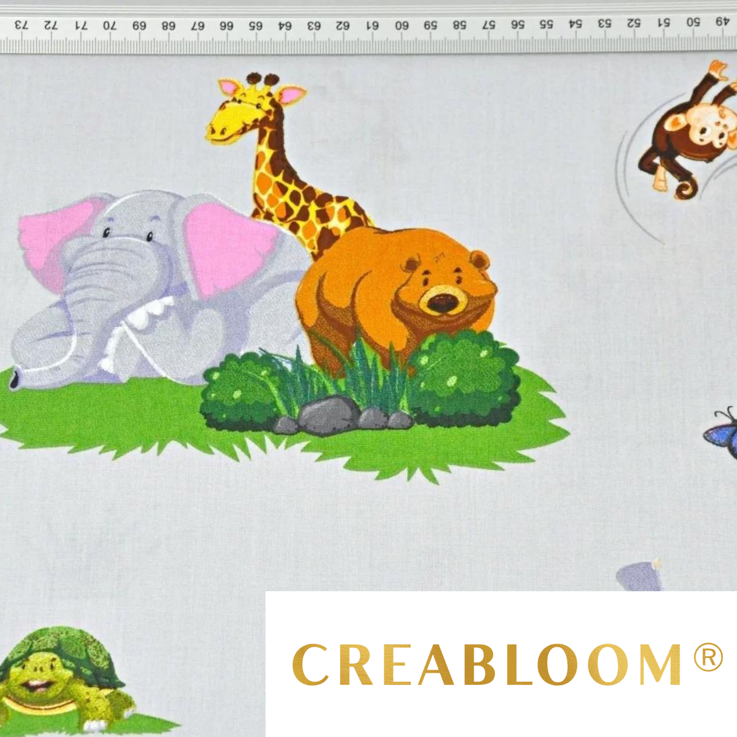 Tissu Coton Motif Zoo