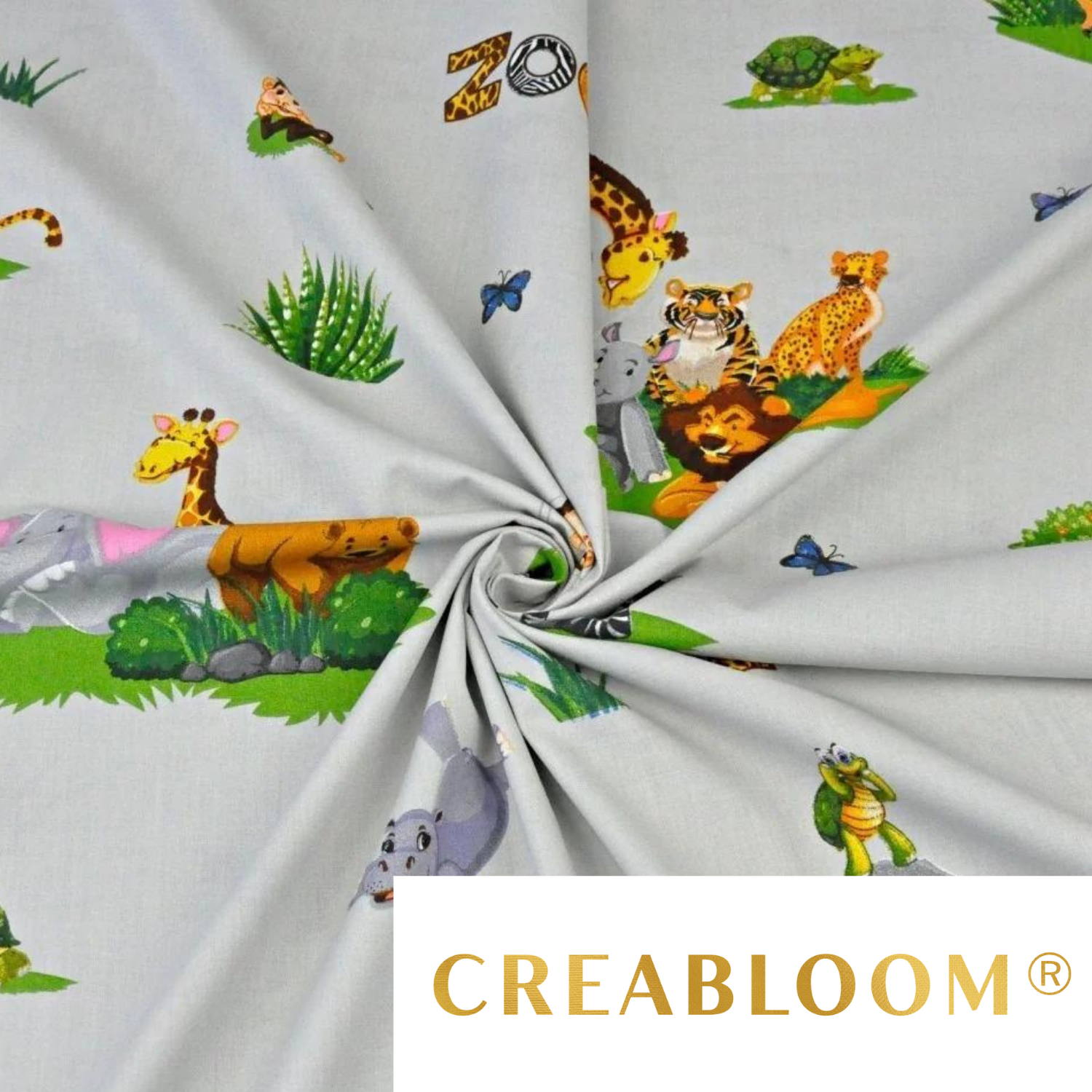 Tissu Coton Motif Zoo