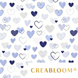 Tissu Coton Motif Coeurs