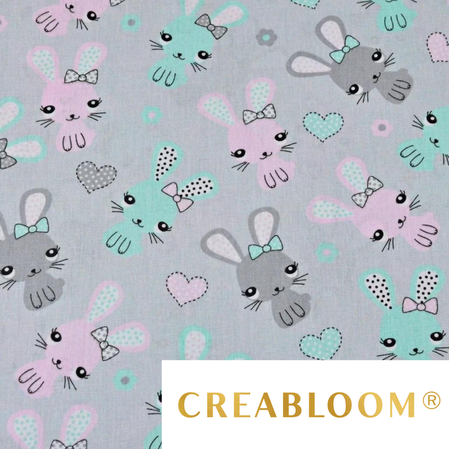 Tissu Coton Motif Lapins