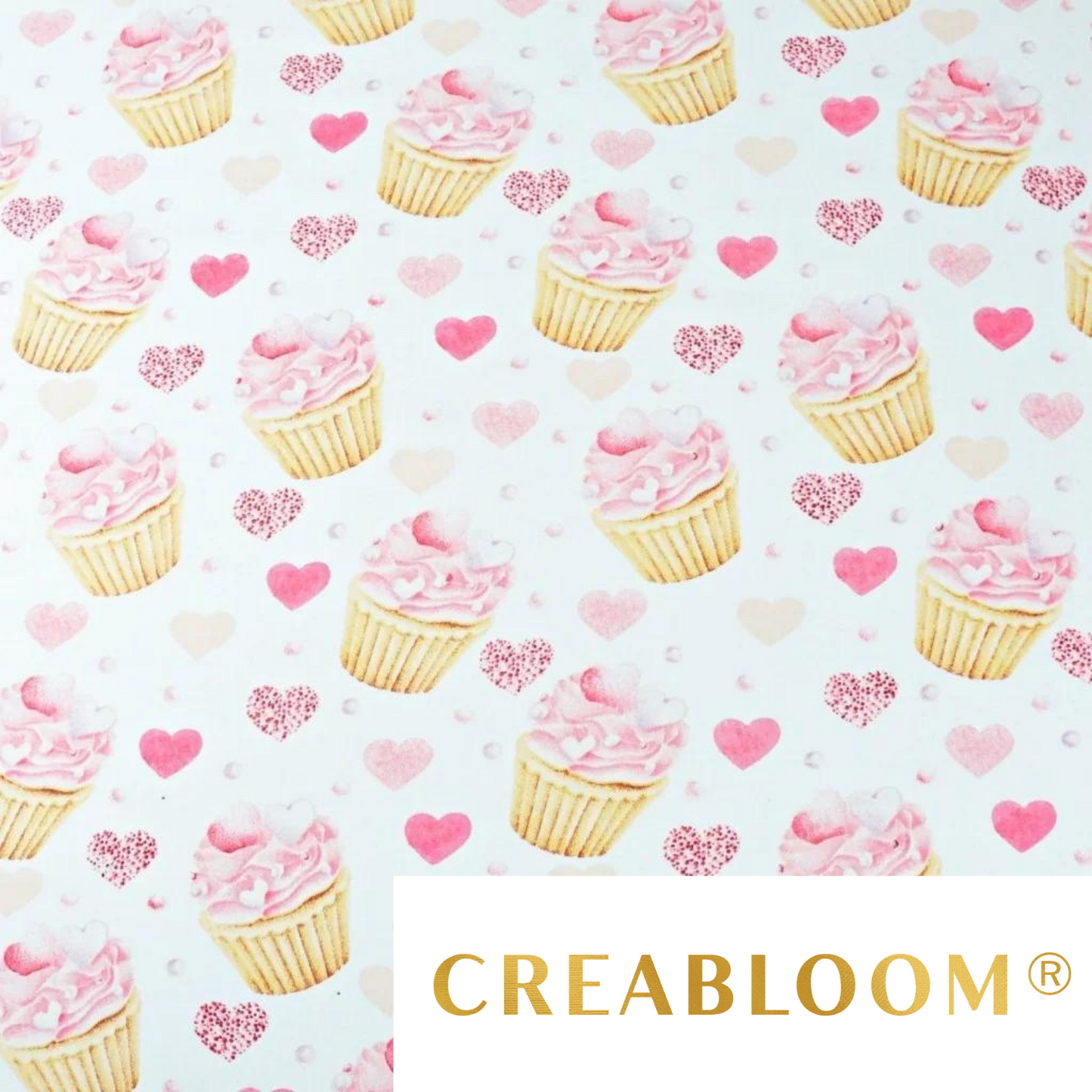 Tissu Coton Motif Cupcakes