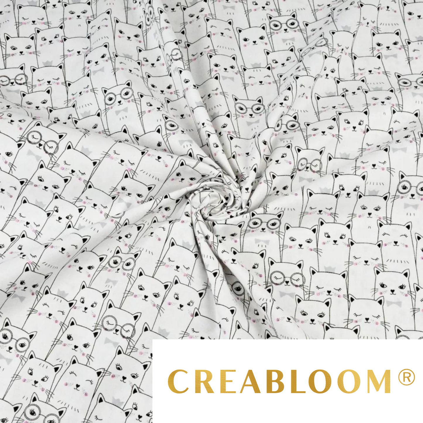 Tissu Coton Motif Chats