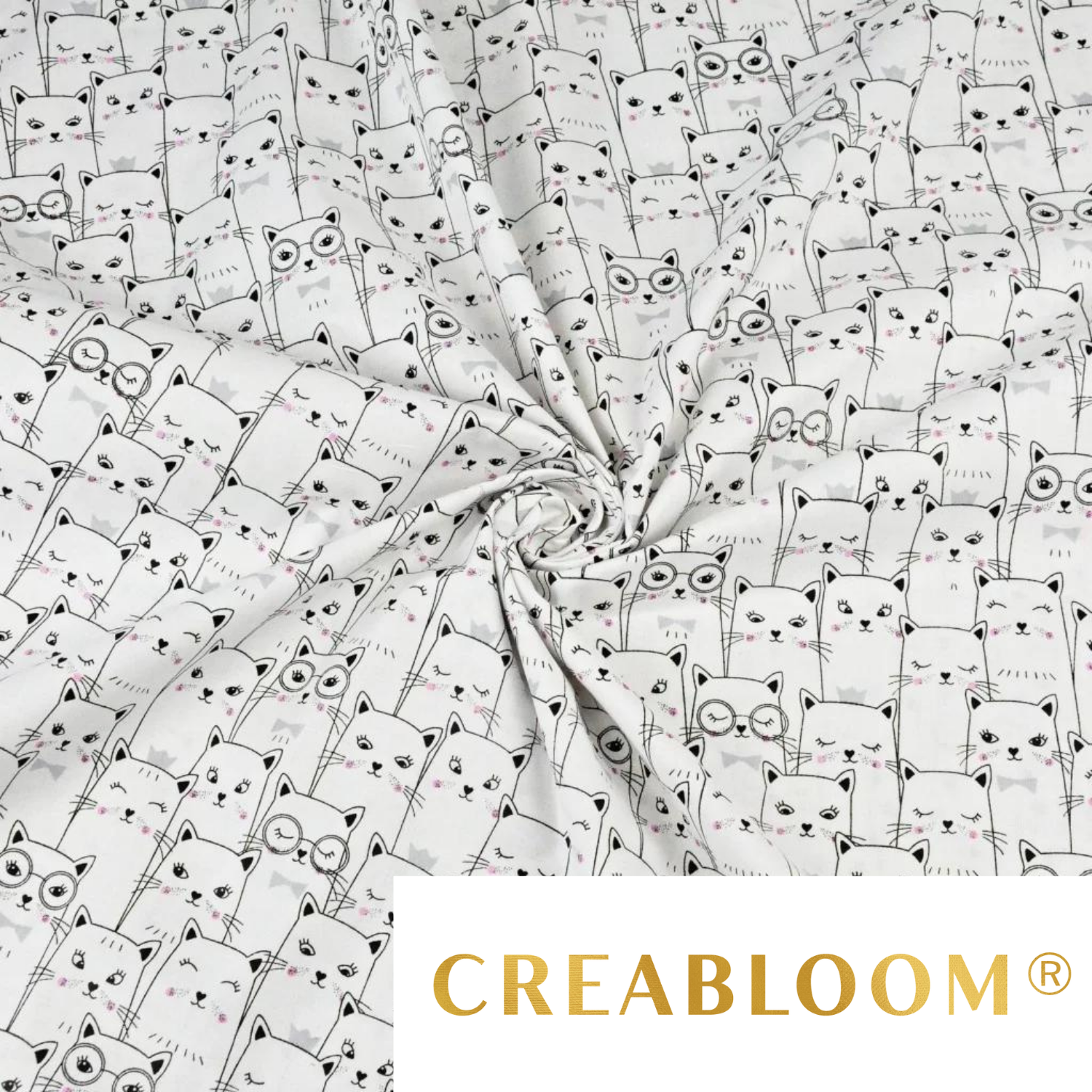 Tissu Coton Motif Chats