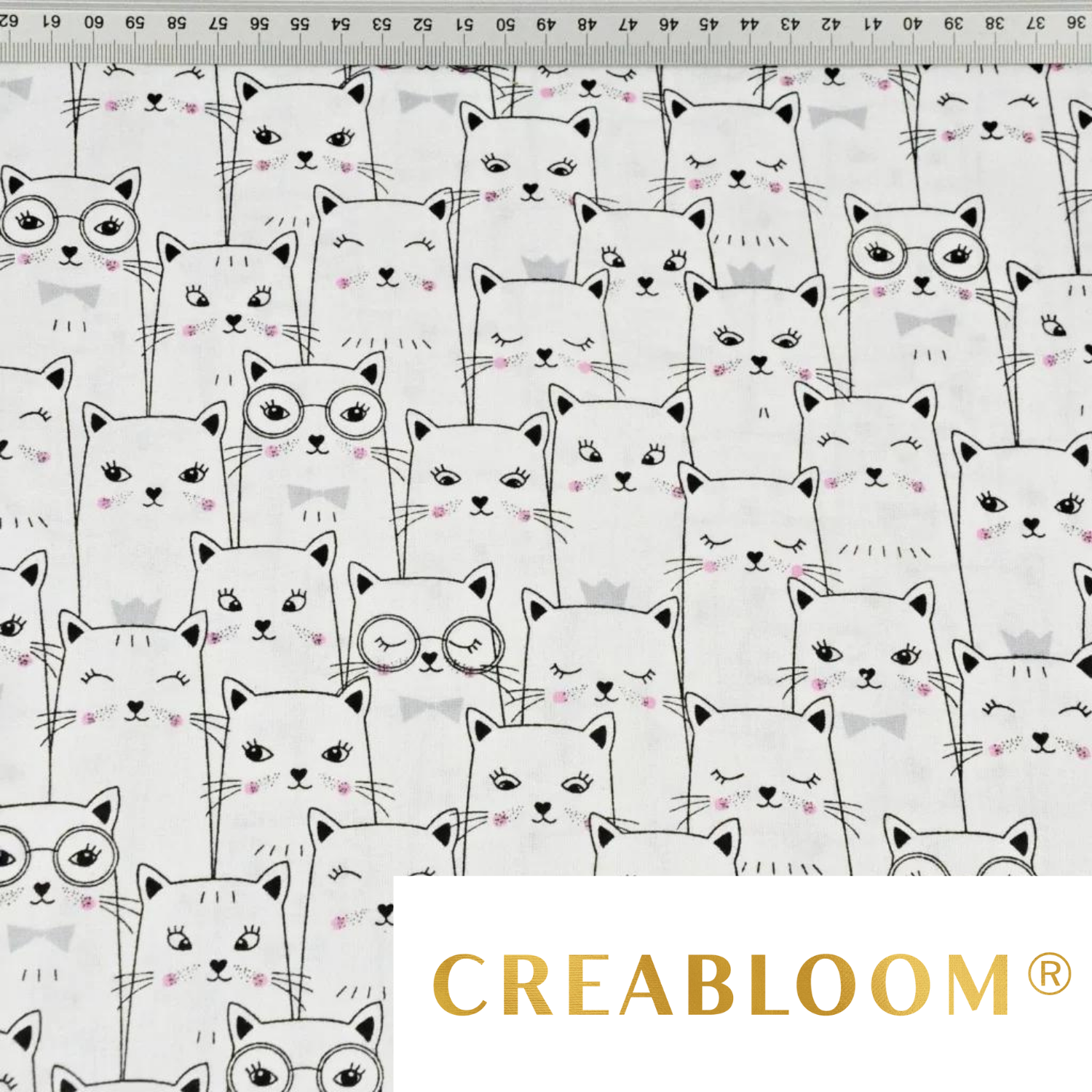 Tissu Coton Motif Chats