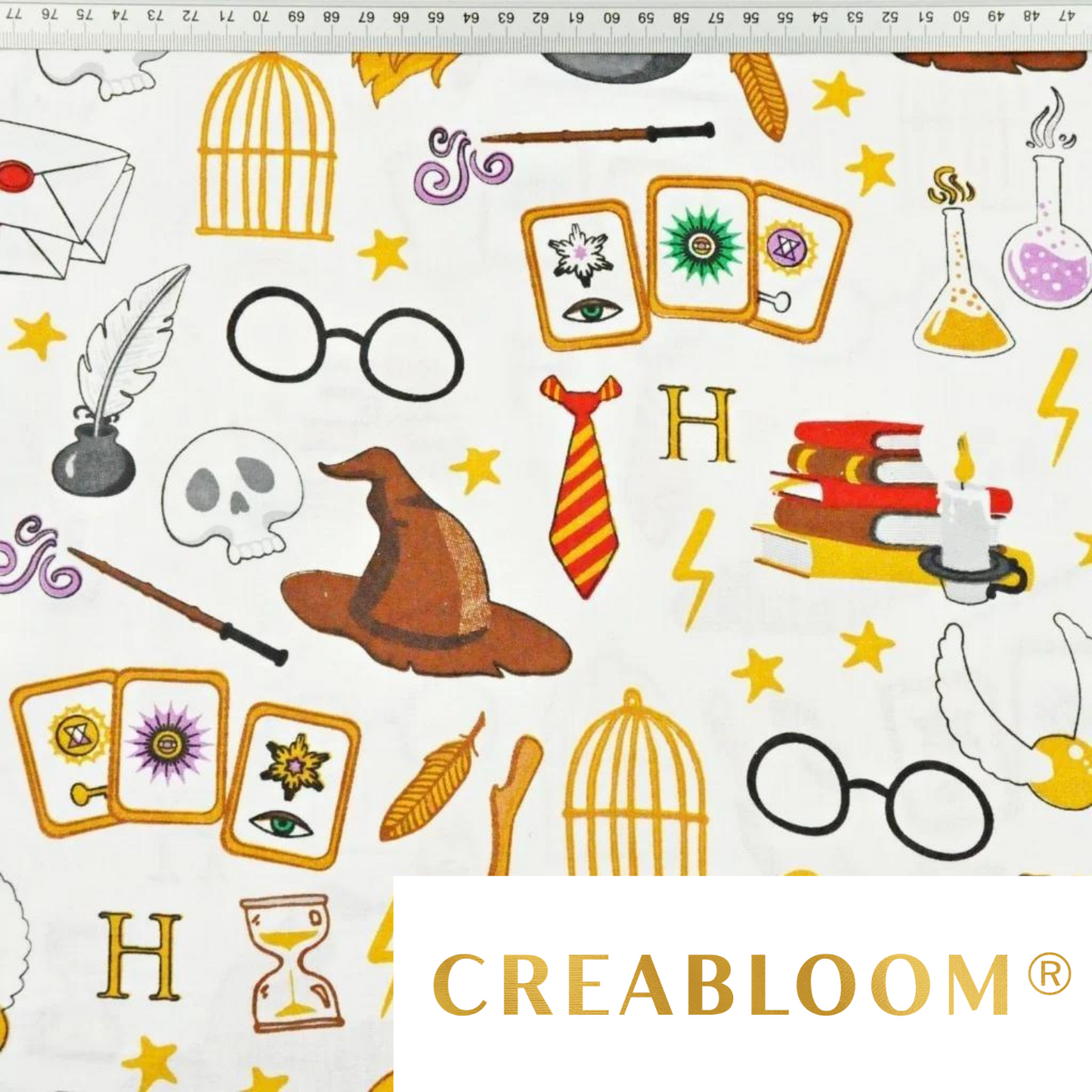 Tissu Coton Motif Magie