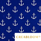 Tissu Coton Motif Ancre Bateau