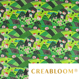 Tissu Coton Motif Paysage