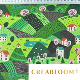 Tissu Coton Motif Paysage