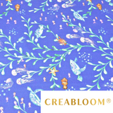 Tissu Coton Motif Océan