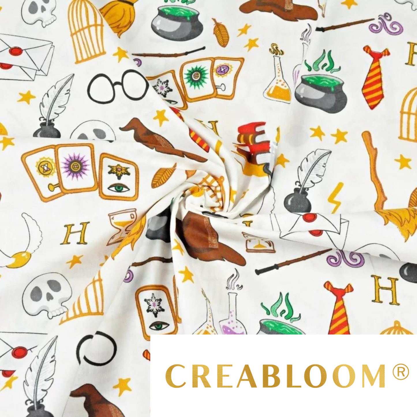 Tissu Coton Motif Magie