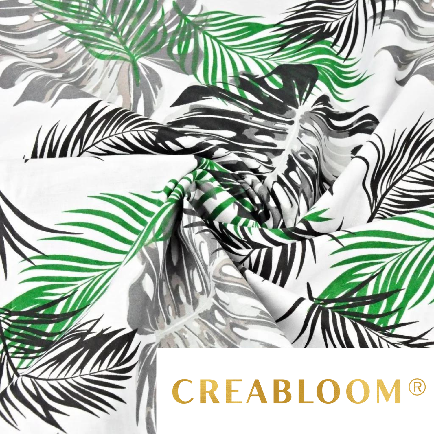 Tissu Coton Motif Plantes