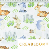 Tissu Coton Motif Animaux Dans La Forêt