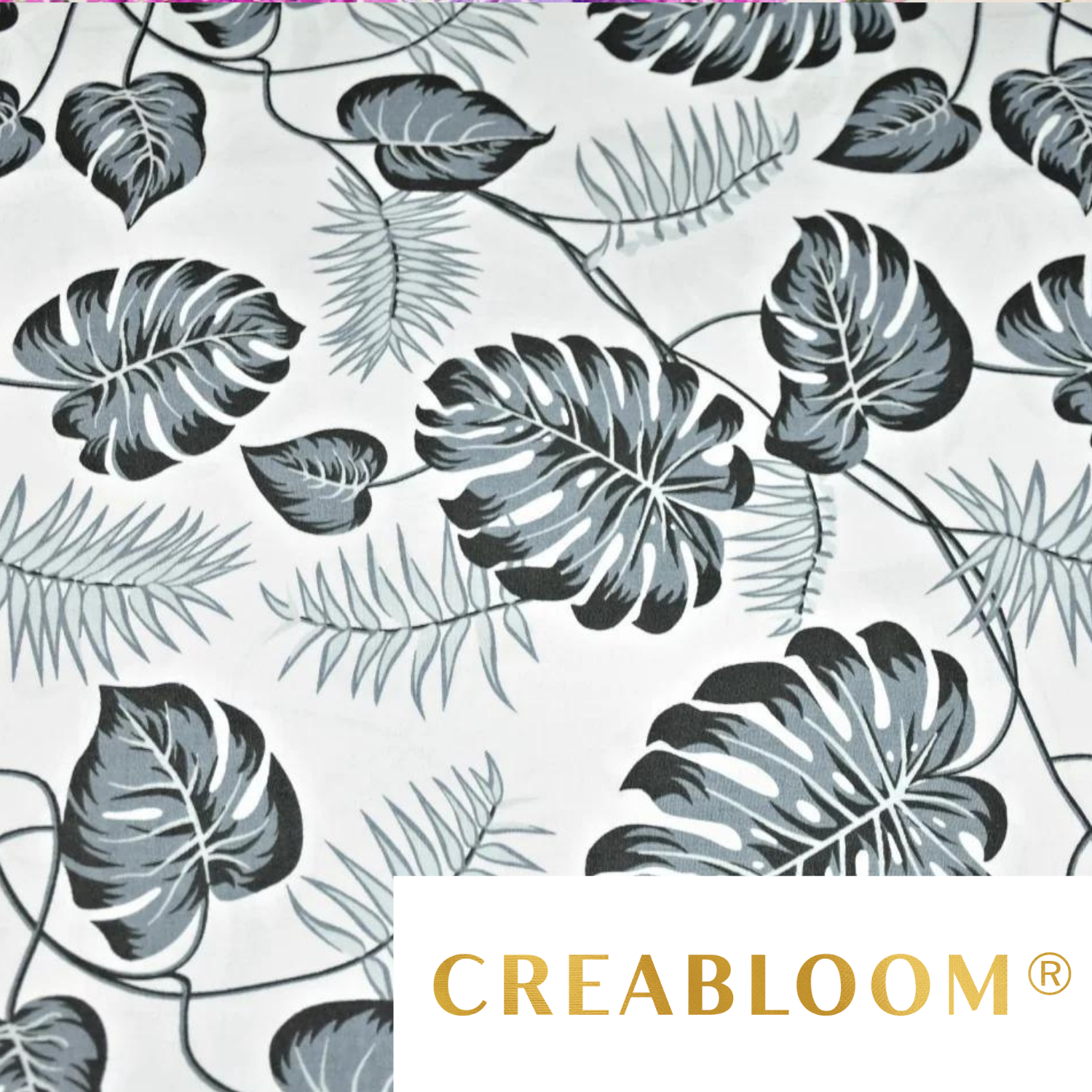 Tissu Coton Motif Plantes