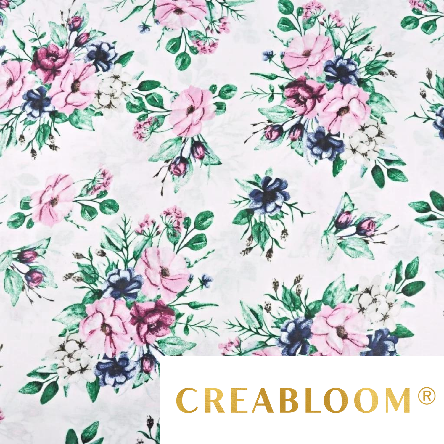 Tissu Coton Motif Fleurs