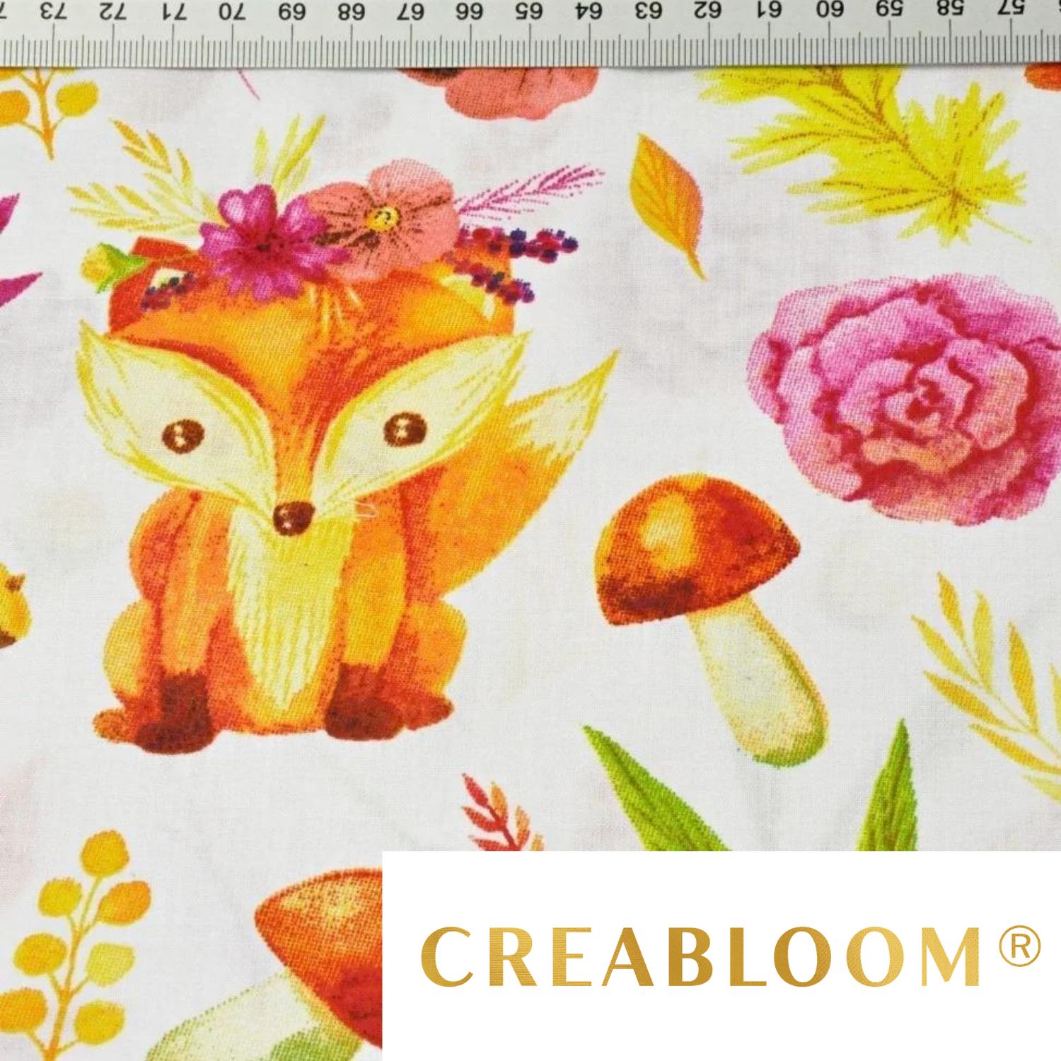 Tissu Coton Motif Renards