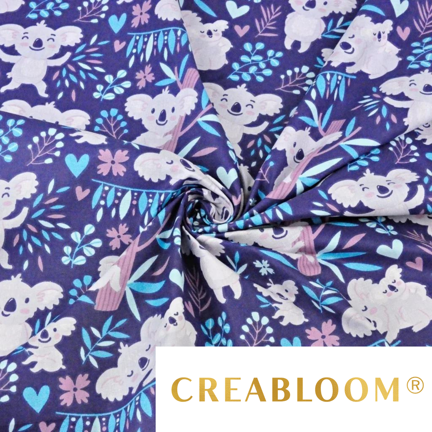 Tissu Coton Motif Koalas