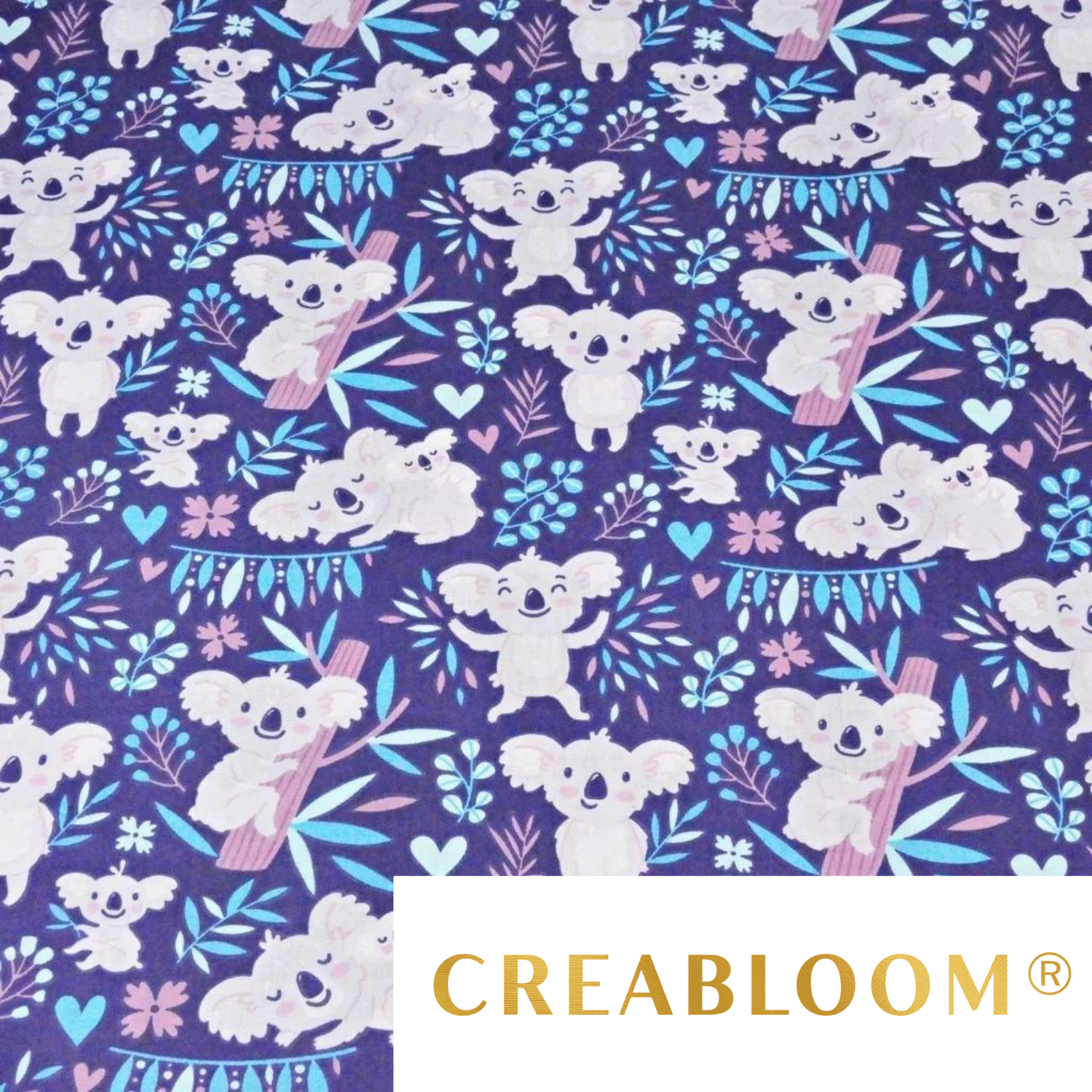 Tissu Coton Motif Koalas