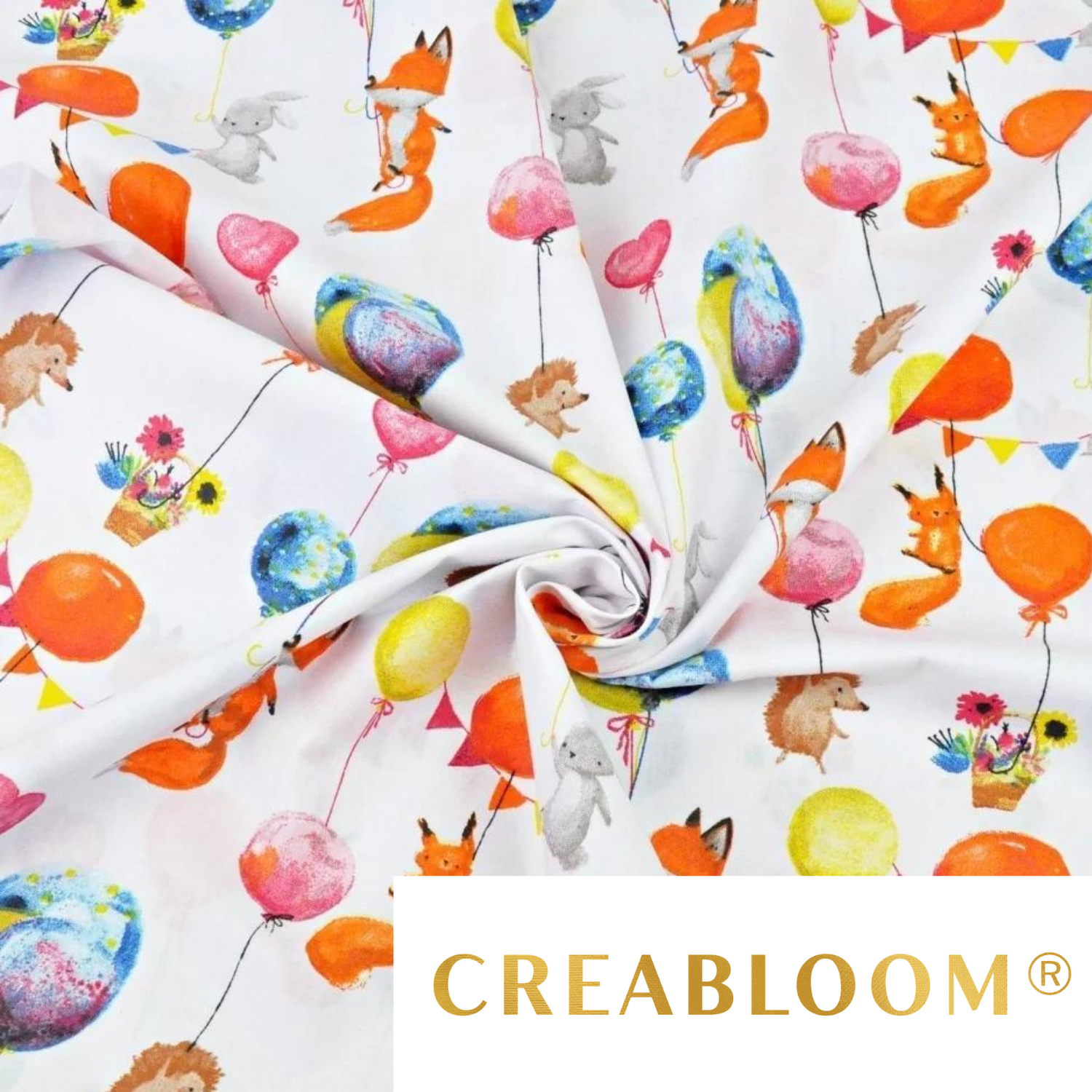 Tissu Coton Motif Renards