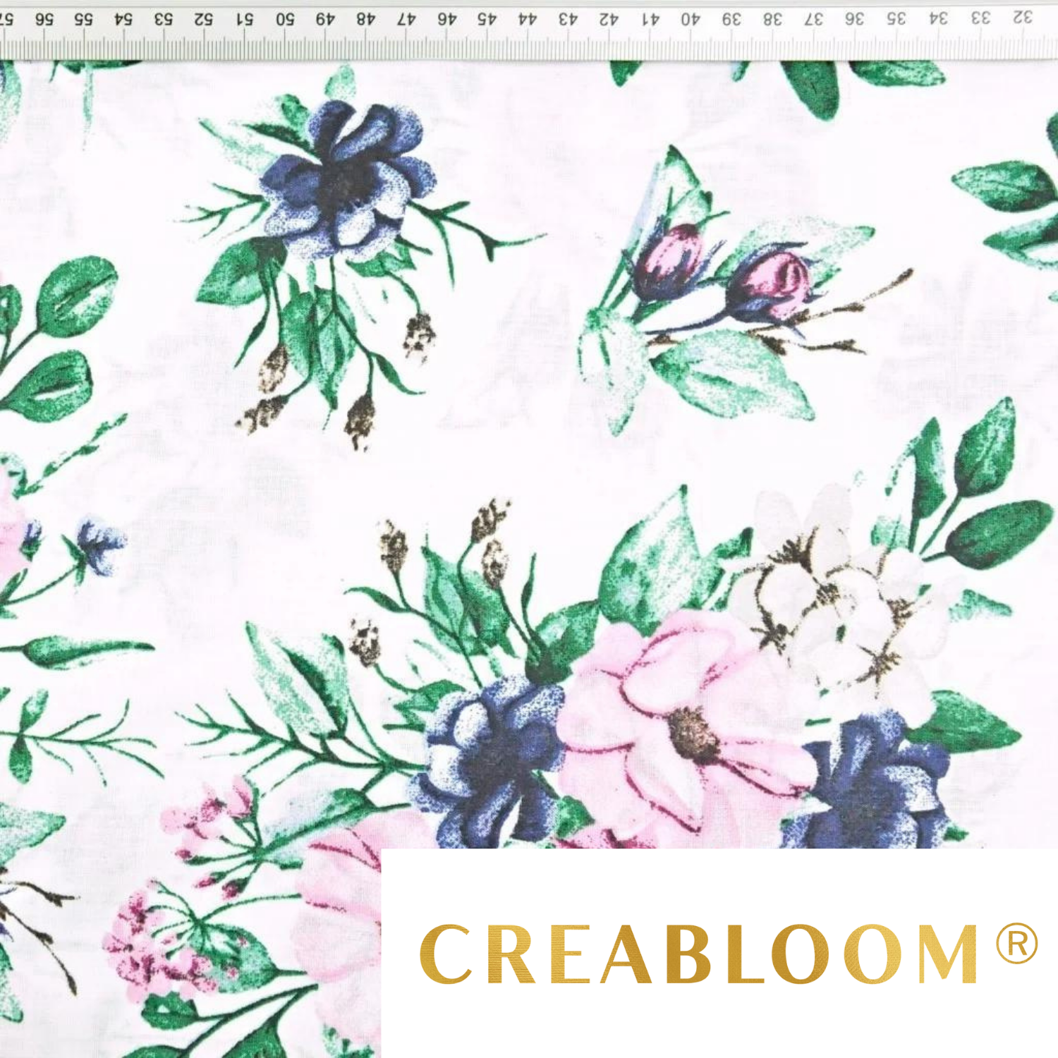 Tissu Coton Motif Fleurs